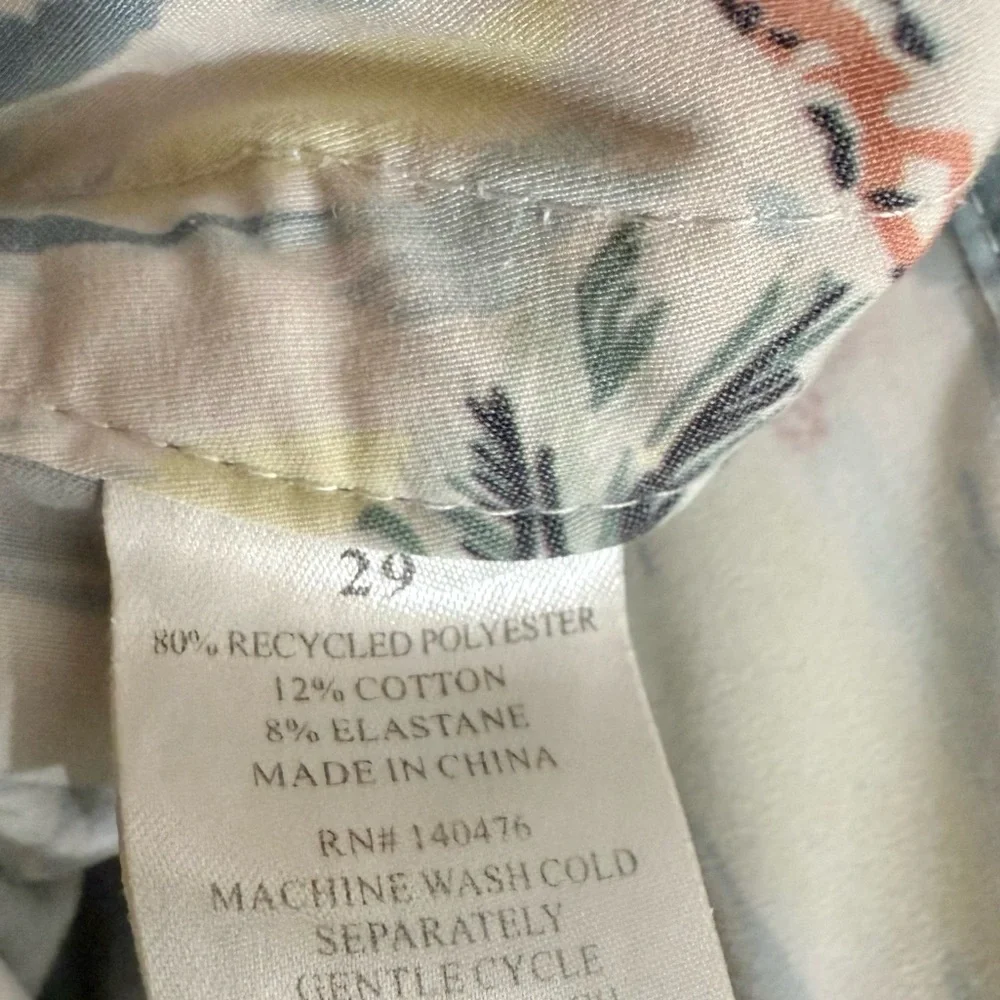 Faherty Men’s Board Shorts 7” Swim Trunks Hawaiian Surf Hibiscus Floral Size 29